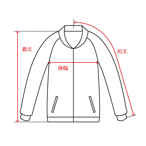 ジャケット/肩縫い目なし