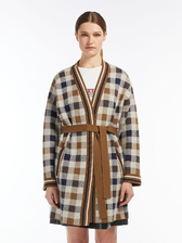 ウール ブレンド ニット カーディガン