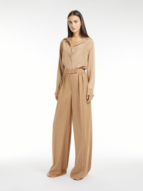 ピュア キャメル ワイド パンツ 詳細画像 キャメル 4