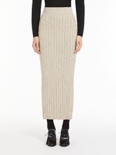 ウール カシミヤ ニット スカート