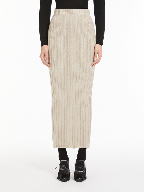 ウール カシミヤ ニット スカート