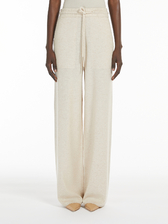 ウール カシミヤ ニット パンツ