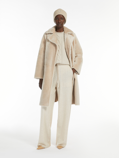 ウール カシミヤ ニット パンツ 詳細画像 ベージュ 4