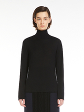 ピュア ウール タートルネック ニット