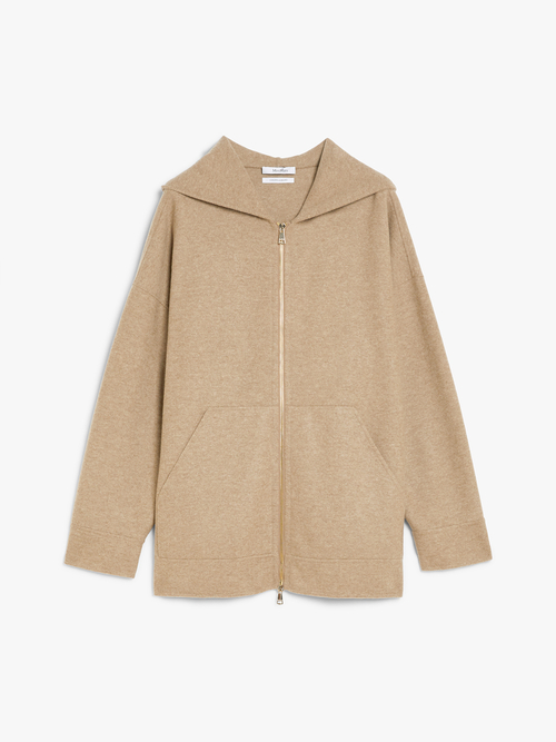 ウール カシミヤ オーバーサイズ フーディー 詳細画像 ヘーゼルナッツブラウン 4