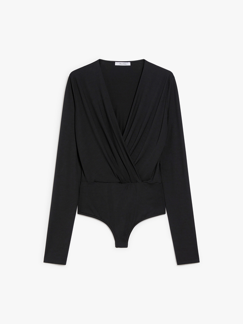 ビスコース ボディ スーツ トップス 詳細画像 ブラック 3