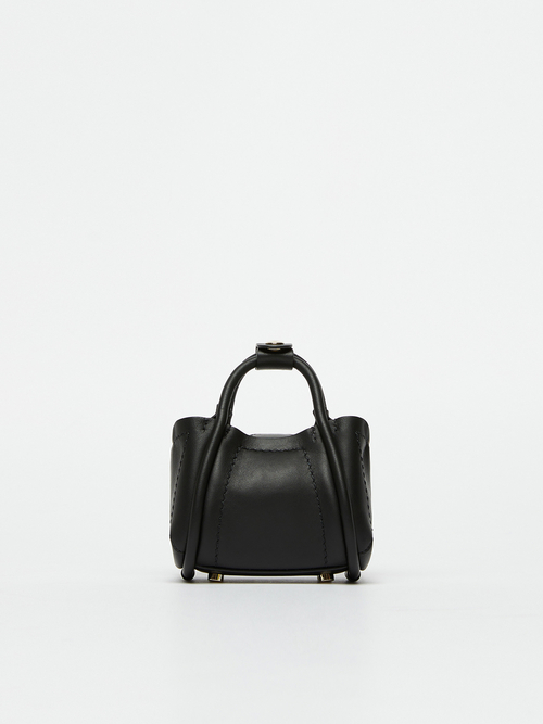 スムース レザー ミニ マリン バッグ 詳細画像 ブラック 3