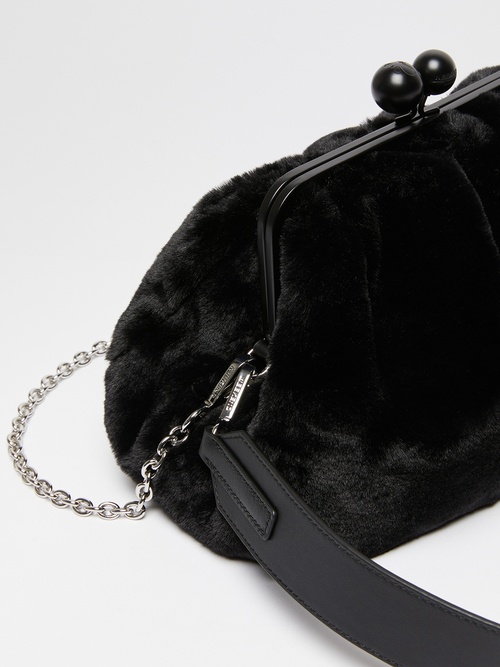 ミディアム ファーリー ファブリック パスティチーノ バッグ 詳細画像 ブラック 4