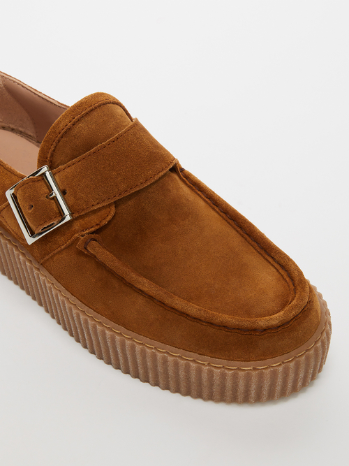 ソリット レザー モカシン  詳細画像 タバコブラウン 4