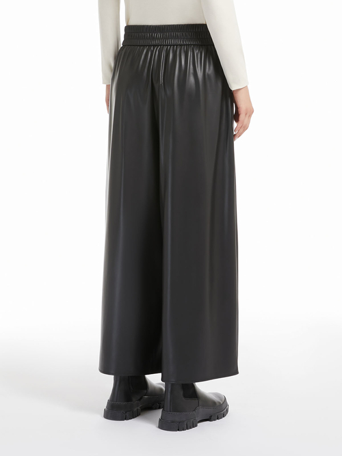 エコレザー ワイド パンツ 詳細画像 ブラック 2