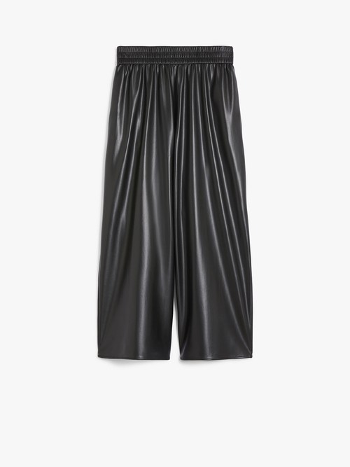 エコレザー ワイド パンツ 詳細画像 ブラック 3