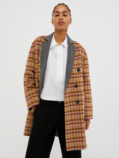  リバーシブル ダブルフェイス ウール コート