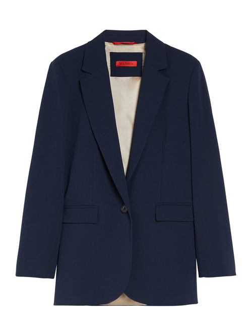  ワンボタン クレープ ブレザー 詳細画像 ネイビー 4