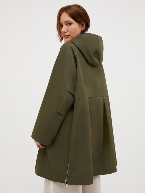  テクニカル コットン ギャバジン フーデッド コート 詳細画像 カーキ 2