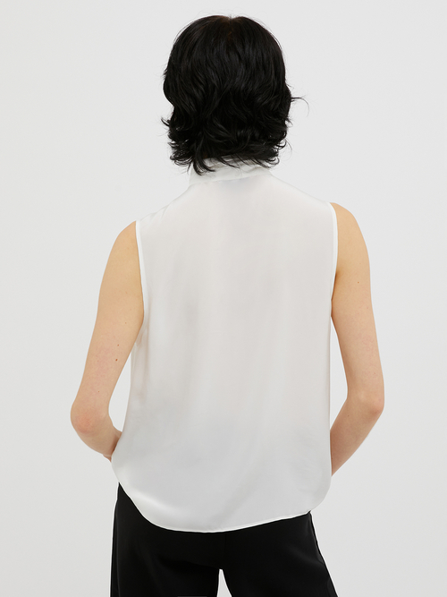  クレープデシン トップス 詳細画像 ホワイト 2