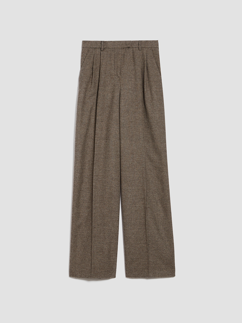  フランネル ワイド パンツ 詳細画像 ブラウン 4