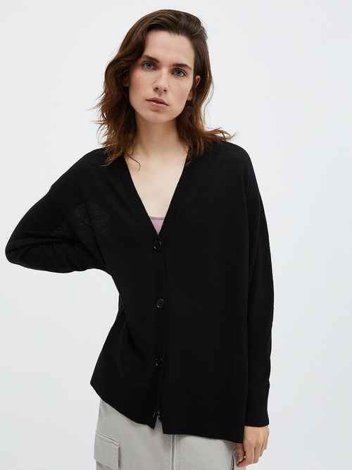  ライト ウール アルパカ カーディガン