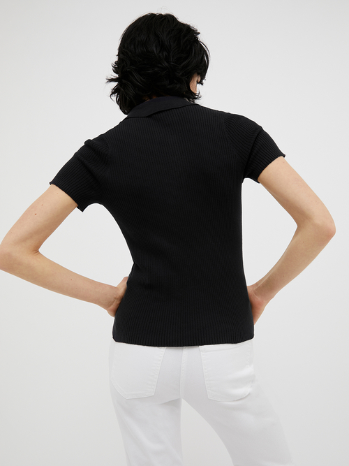 コットン モダール ポロニット 詳細画像 ベージュグレー 5