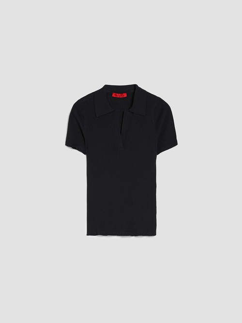 コットン モダール ポロニット 詳細画像 ベージュグレー 7