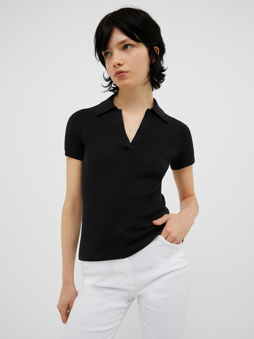 コットン モダール ポロニット