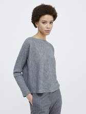  ホリゾンタル リブ ニット