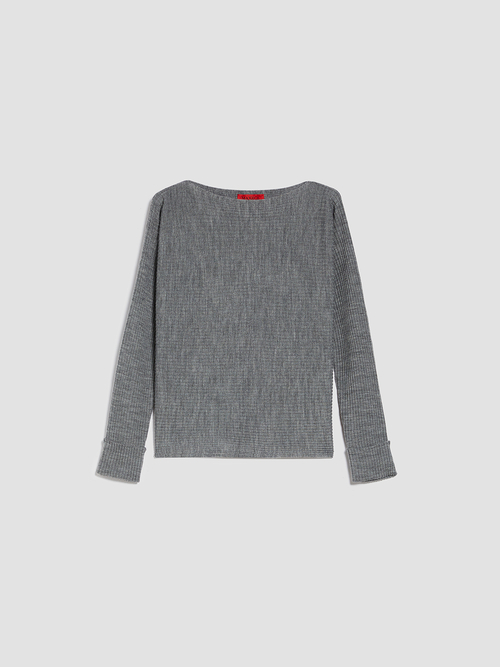  ホリゾンタル リブ ニット 詳細画像 グレー 4