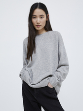  オーバーサイズ ウール カシミヤ ニット