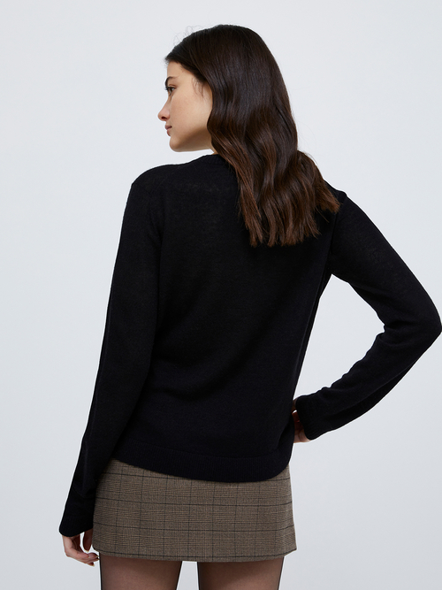  ウール アルパカ ブレンド ニット 詳細画像 ブルー 5