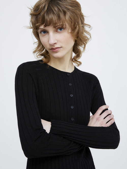  グランダッドカラー ニット 詳細画像 ブラック 3