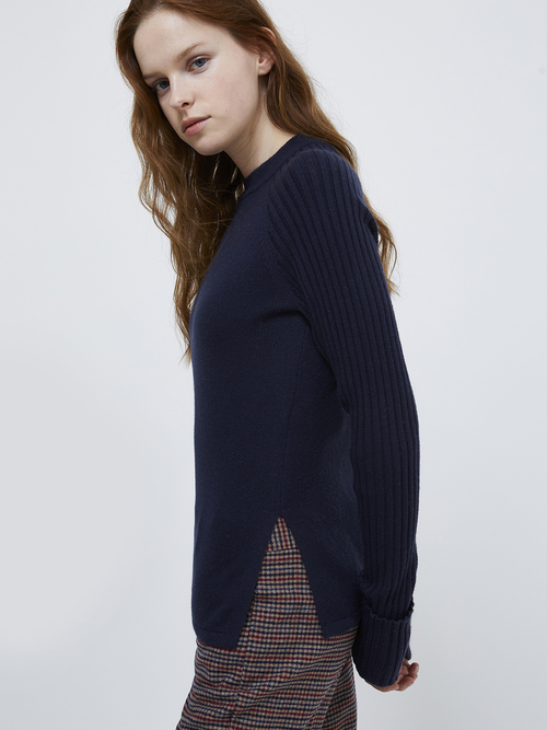  ウール ブレンド リブ ニット 詳細画像 キャメル 6