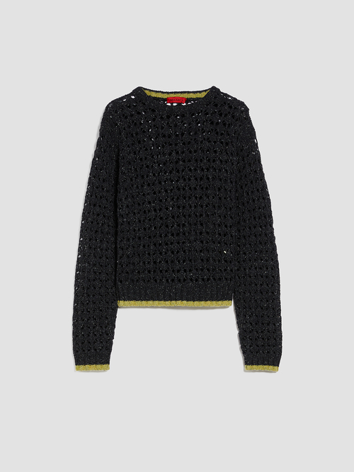  ツイード オープンワーク ニット 詳細画像 ダークグレー 4