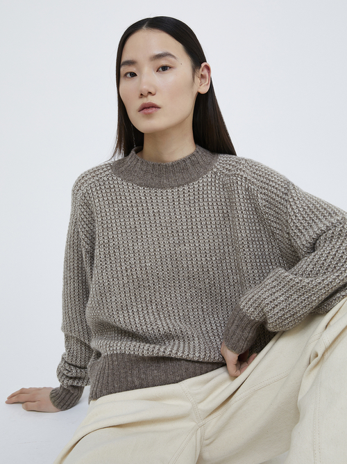  アンダイド ウール ブレンド ニット 詳細画像 ヘーゼルナッツブラウン 3