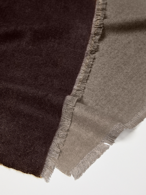  ダブルフェイス ストール 詳細画像 ミディアムグレー 4