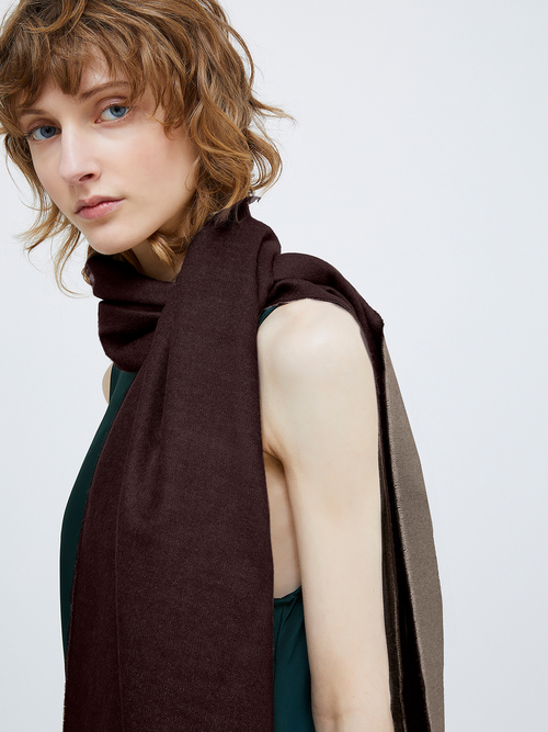  ダブルフェイス ストール 詳細画像 ミディアムグレー 6