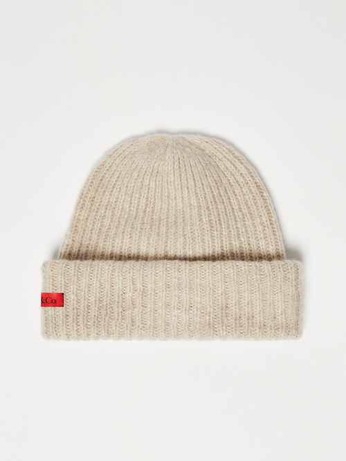  ウール カシミヤ ブレンド ビーニー