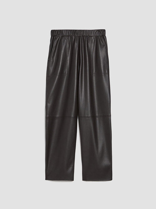  フェイクレザー ストレッチ パンツ 詳細画像 ダークブラウン 4