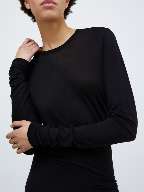  リヨセル ウール Tシャツ 詳細画像 ブラック 6