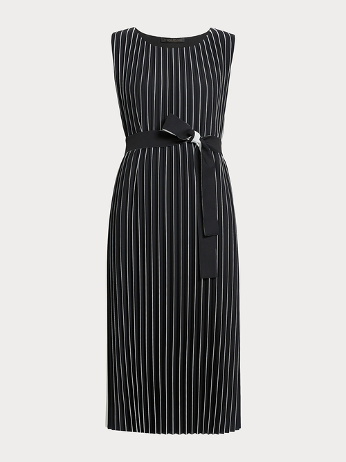 プリーツ ロング ドレス(※ブランド独自サイズ) 詳細画像 ブラック／ホワイト 4