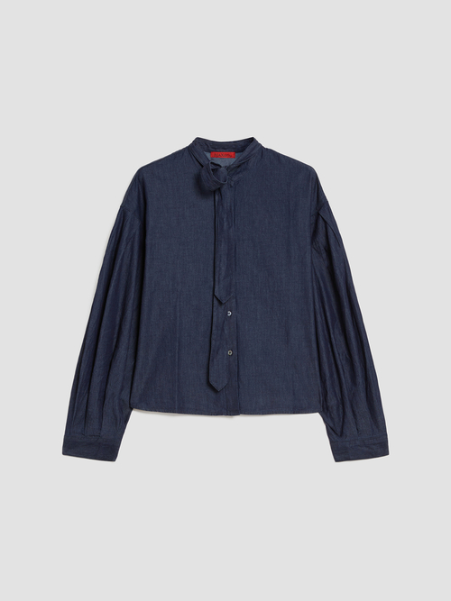 コットン デニム ブラウス 詳細画像 ネイビー 4