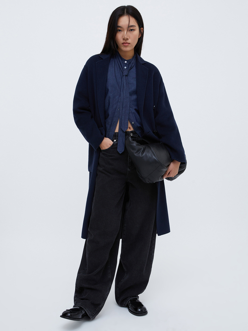 コットン デニム ブラウス 詳細画像 ネイビー 5