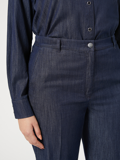 ピュア コットン デニム パンツ (※ブランド独自サイズ) 詳細画像 ネイビー 3