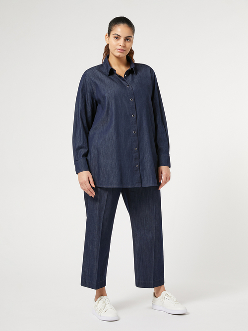 ピュア コットン デニム パンツ (※ブランド独自サイズ) 詳細画像 ネイビー 5