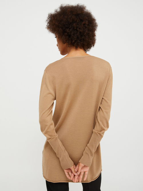 メリノウール ニットカーディガン 詳細画像 ブルー 2