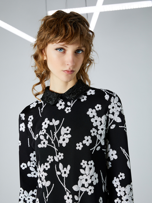  エンブロイダード ドレス MAi. with Richard Quinn 詳細画像 ブラック 3