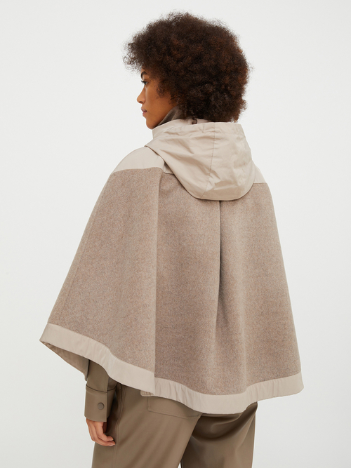  ウール ブレンド ケープ コート 詳細画像 ベージュ 2