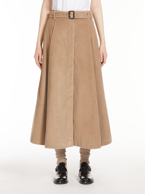 コーデュロイ ロング スカート