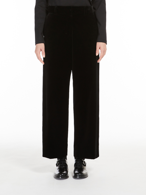 ベルベット ワイドレッグ パンツ