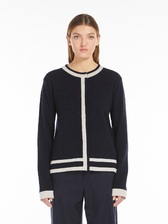 ウール カシミヤ カーディガン