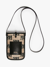 ジャカード&レザー モバイル ホルダー