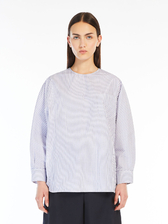 ピュア コットン ポプリン ブラウス